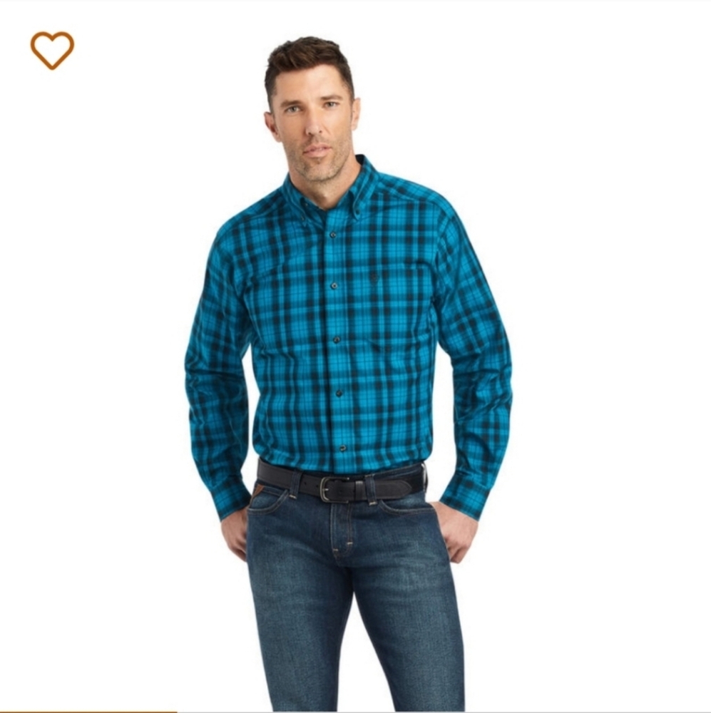 Ariat Fitted Pro Series Button Down Shirt New